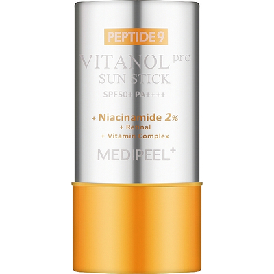 Солнцезащитный стик с пептидами и витаминным комплексом Medipee Peptide 9 Vitanol Sun Stick Pro SPF 50+