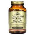 Хром піколінат / Chromium Picolinate, Solgar, 200 мкг, 90 вегетаріанських капсул