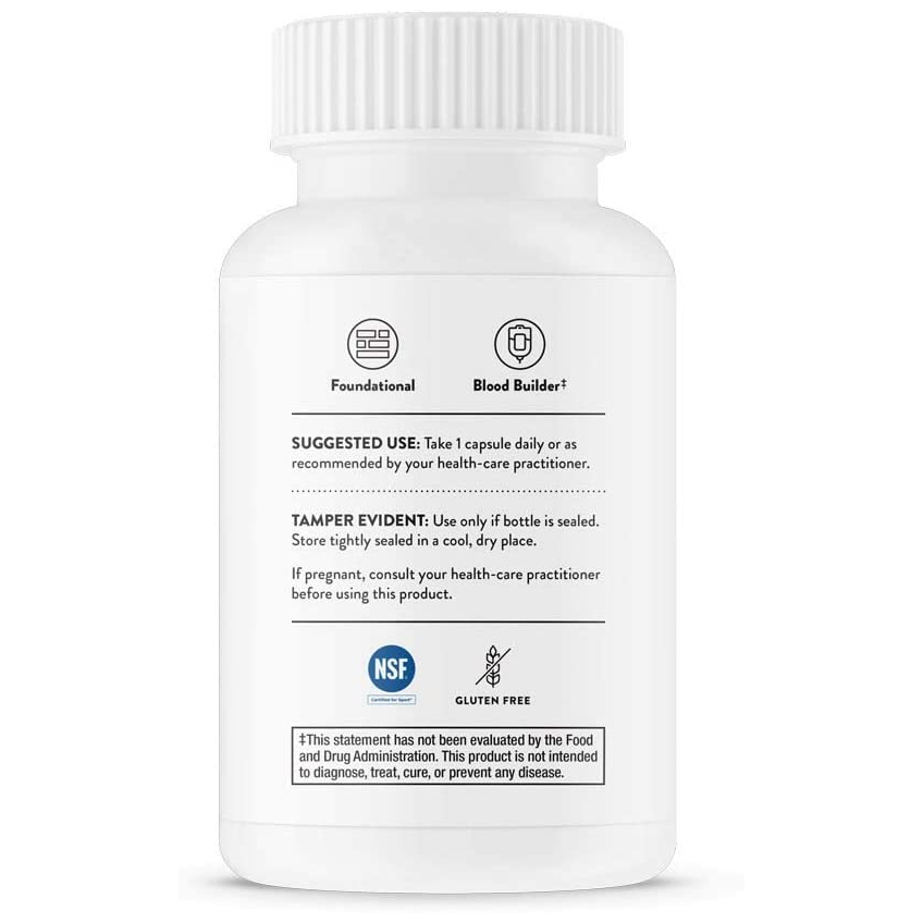 Бисглицинат железа / Iron Bisglycinate, Thorne Research, 25 мг, 60 капсул