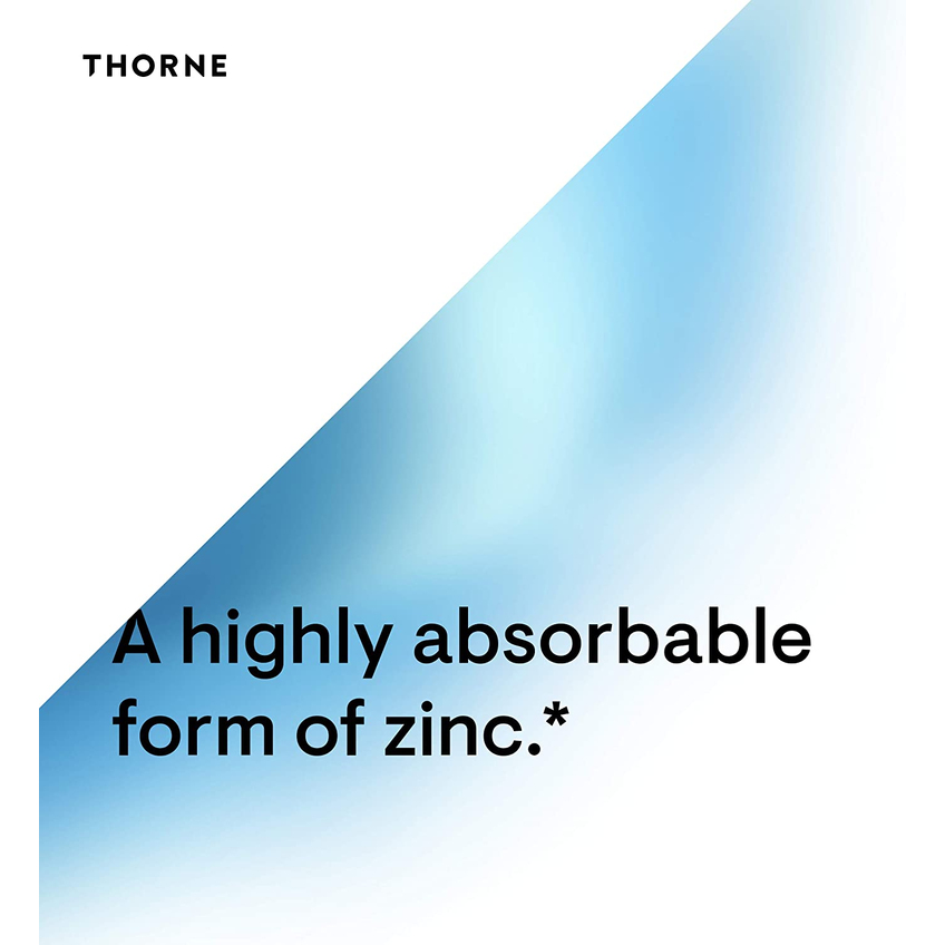 Пиколинат цинка / Zinc Picolinate, Thorne Research, 15 мг, 60 капсул