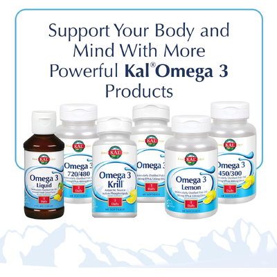 Омега-3 / Omega-3 Fish 180/120, KAL, 1000 мг, 120 гелевих капсул