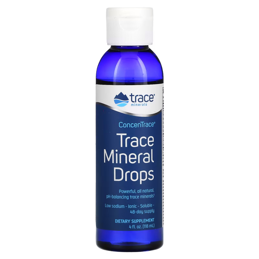 Микроэлементы в форме капель / Trace Mineral Drops, ConcenTrace, Trace Minerals Research, 118 мл