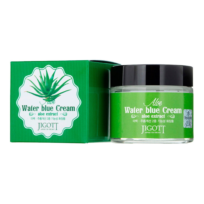Успокаивающий крем с экстрактом алоэ Jigott Aloe Water Blue Cream