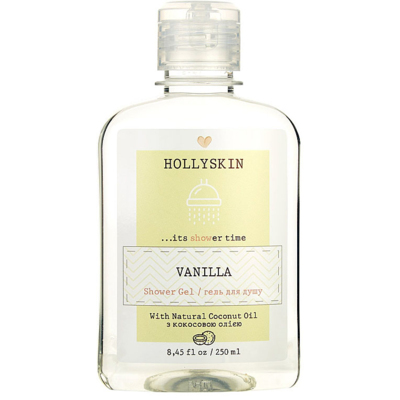 Натуральний гель для душу з ароматом ванілі Hollyskin Vanilla