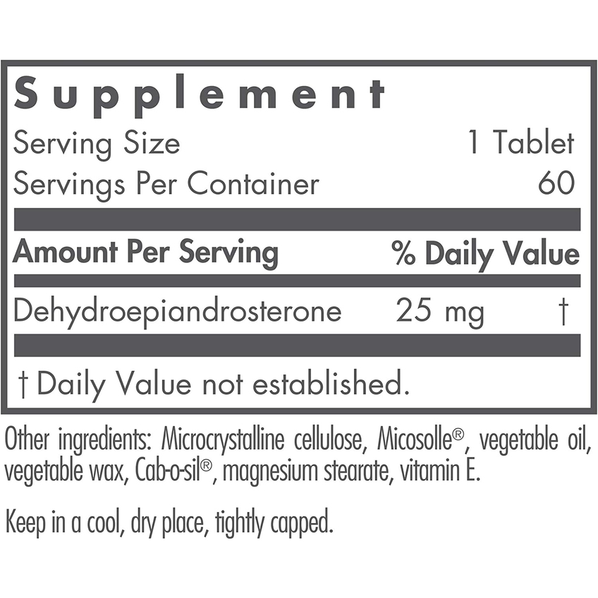 Дегідроепіандростерон / DHEA 25 Micronized Lipid Matrix, Nutricology, 25 мг, 60 капсул