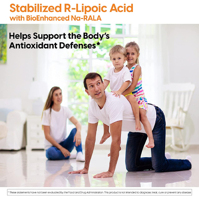 Стабилизированная R-липоевая кислота / Stabilized R-Lipoic Acid, Doctor's Best, 100 мг, 180 капсул