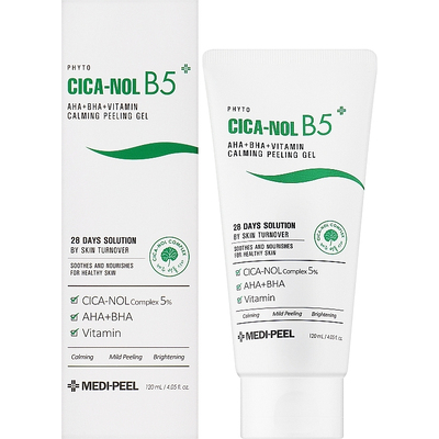 Успокаивающий пилинг-скатка для лица Medi-Peel Phyto Cica Nol B5 AHA BHA Vitamin Calming Peeling Gel