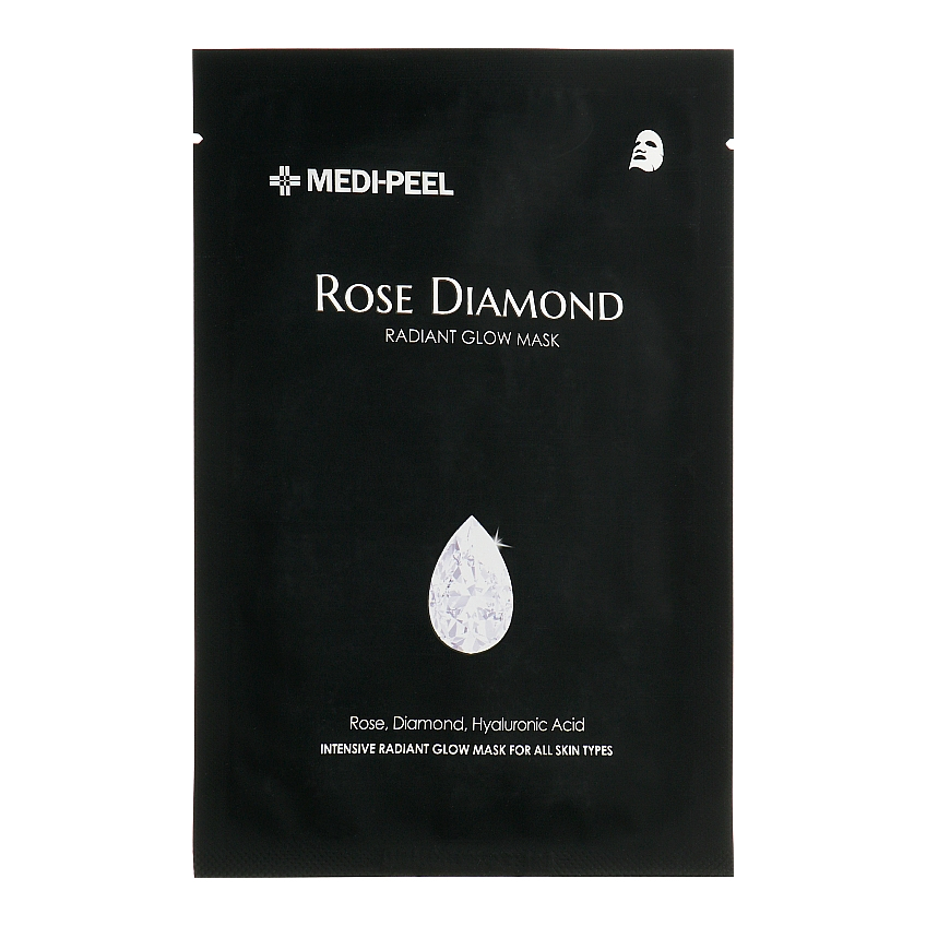 Тканевая маска с алмазной пудрой Medi-Peel Rose Diamond Radiant Glow Mask