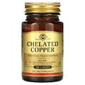 Мідь хелатна / Chelated Copper, Solgar, 2.5 мг, 100 таблеток