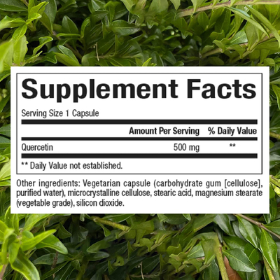 Кверцетин / Quercetin, Natural Factors, 500 мг, 60 вегетарианских капсул