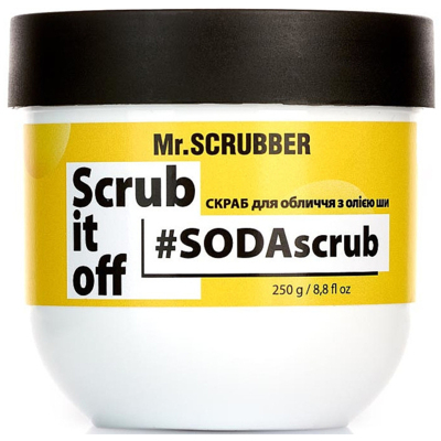 Скраб для лица с маслом ши Mr.Scrubber Scrub It Off SodAscrub