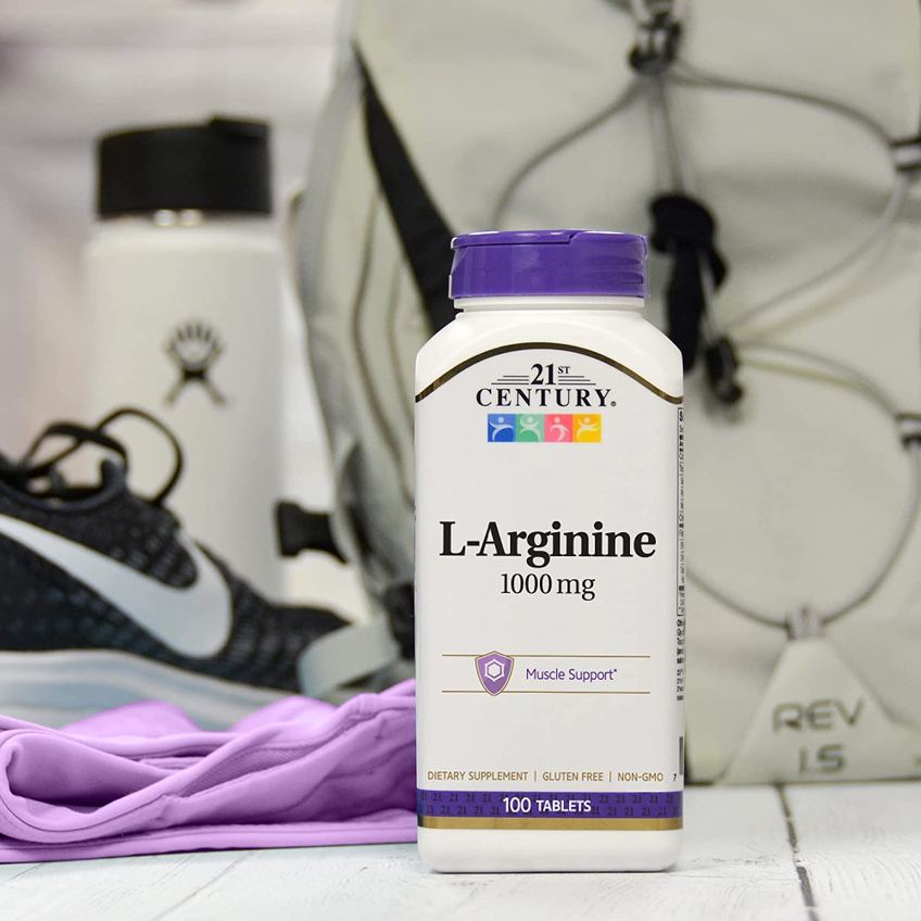 L-аргинин / L-Arginine, 21st Century, 1000 мг, 100 таблеток