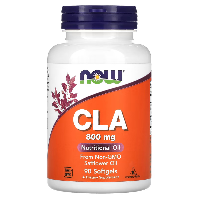 Кон'югована лінолева кислота (КЛК) / Conjugated Linoleic Acid (CLA), Now Foods, 800 мг, 90 гелевих капсул