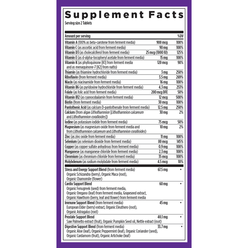Улучшенный мультивитаминный комплекс для мужчин / Men's Advanced Multivitamin, New Chapter, 120 таблеток