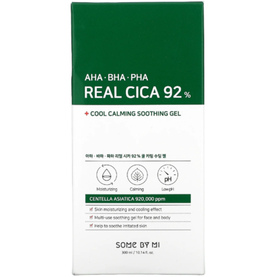 Успокаивающий гель с центелой азиатской и кислотами Some By Mi AHA BHA PHA Real Cica 92% Cool Calming