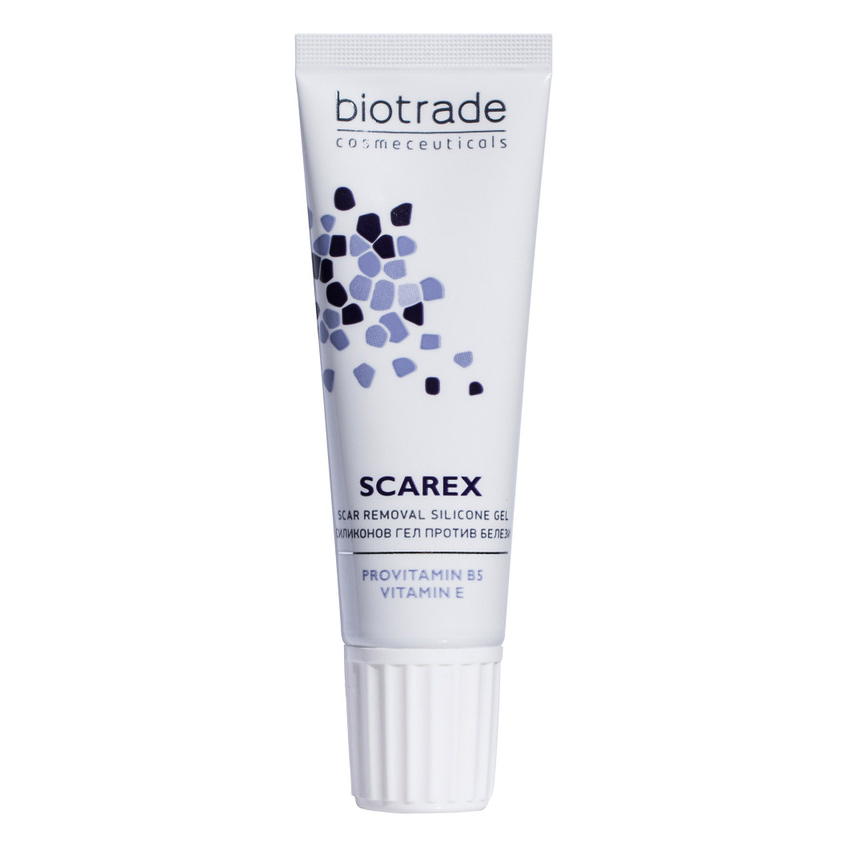 Силиконовый гель против шрамов и рубцов с витаминами B5 и Е Biotrade Scarex Gel