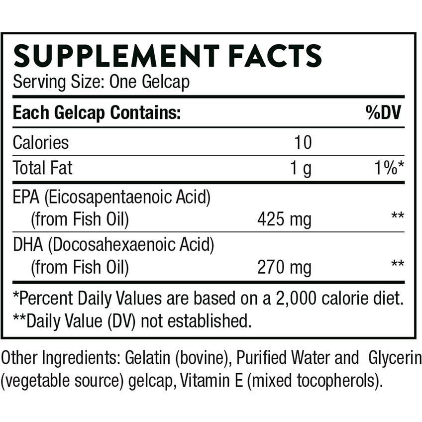 Омега-3 / Super EPA, EPA & DHA, Thorne Research, 90 капсул