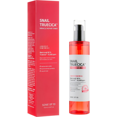 Восстанавливающий тонер с муцином черной улитки Some By Mi Snail Truecica Miracle Repair Toner