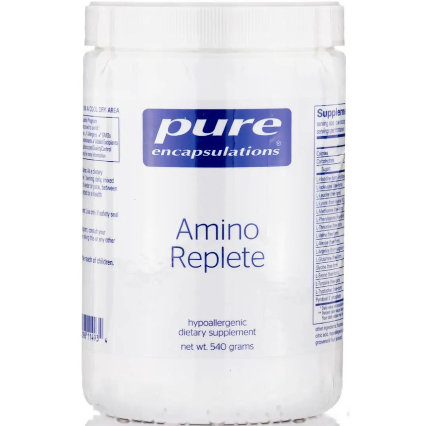 Комплекс амінокислот у вільній формі / Amino Replete, Pure Encapsulations, 540 г