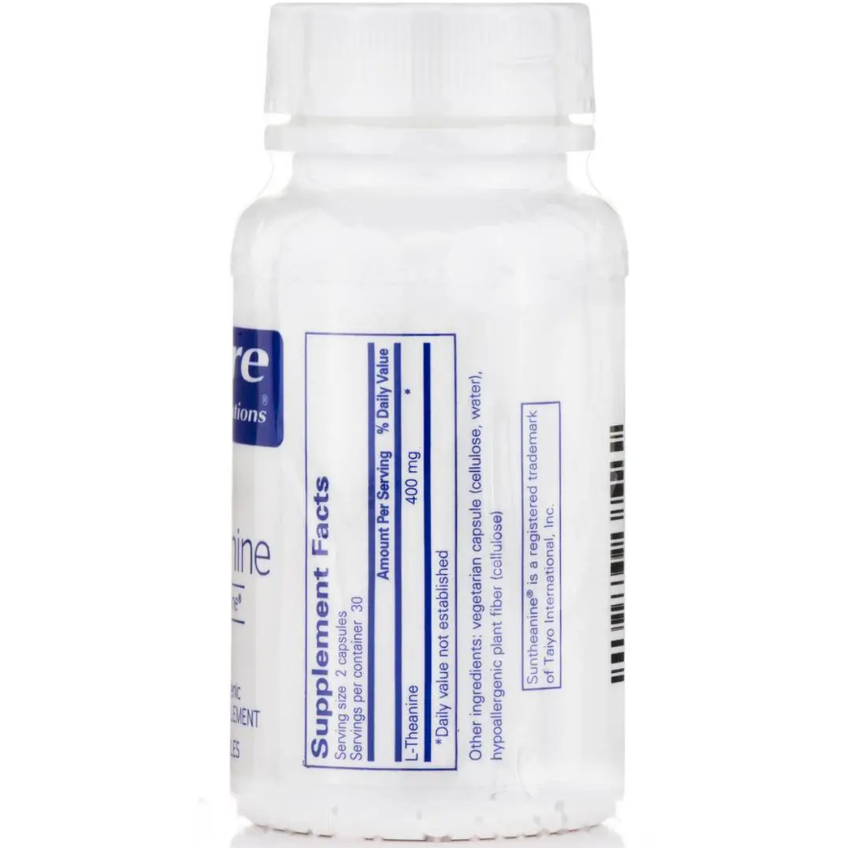 L-Теанин / l-Theanine, Pure Encapsulations, 200 мг, 60 капсул