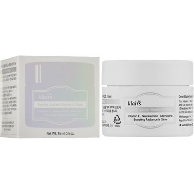 Маска с витамином Е Klairs Freshly Juiced Vitamin E Mask