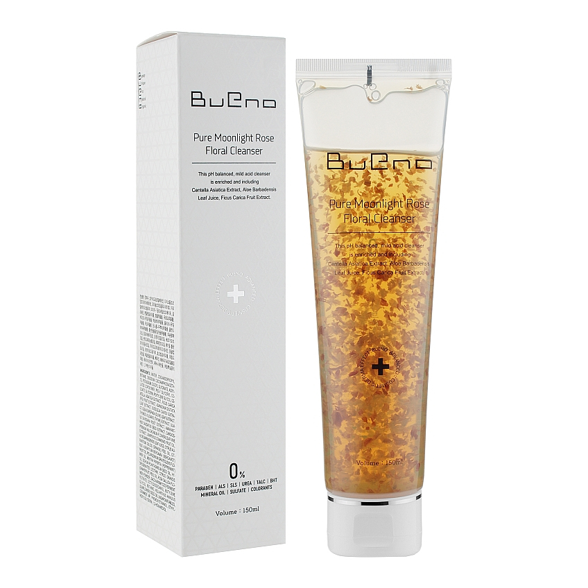 Гель для умывания с лепестками роз Bueno Pure Moonlight Rose Floral Cleanser
