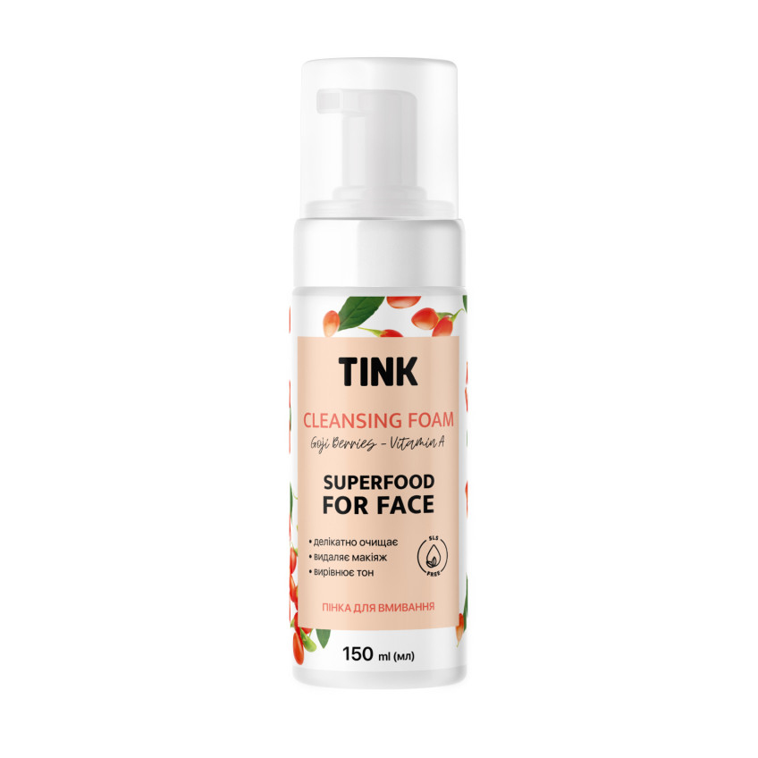 Пенка для умывания для всех типов кожи «Ягоды Годжи и Витамин А» Tink Cleansing Foam