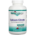 Цитрат кальцію / Calcium Citrate, Nutricology, 150 мг, 180 капсул