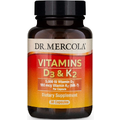 Вітаміни D3 та K2 (МК-7) / Vitamins D3 & K2, Dr. Mercola, 180 мкг, 30 капсул