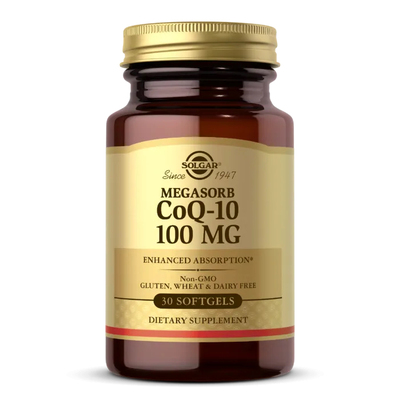 Коэнзим Q10 Мегасорб / Megasorb CoQ-10, Solgar, 100 мг, 30 гелевых капсул