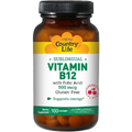 Вітамін В12 та фолієва кислота / Vitamin B12 Sublingual Cherry Flavor, Country Life, 500 мкг, 100 льодяників