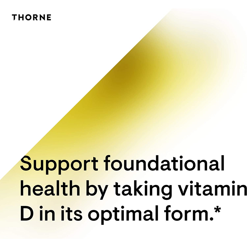 Витамин D3 / Vitamin D3, Thorne Research, 125 мкг (5000 МО), 60 капсул