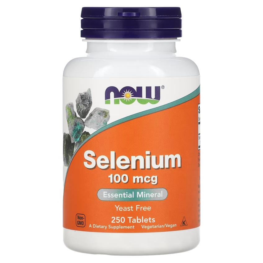 Селен / Selenium, Now Foods, 100 мкг, 250 таблеток