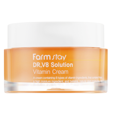 Крем для лица «Витамин» от морщин с осветляющим действием FarmStay Dr.V8 Solution Vitamin Cream