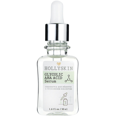 Сыворотка для лица на основе гликолевой кислоты Hollyskin Glycolic AHA Acid Serum