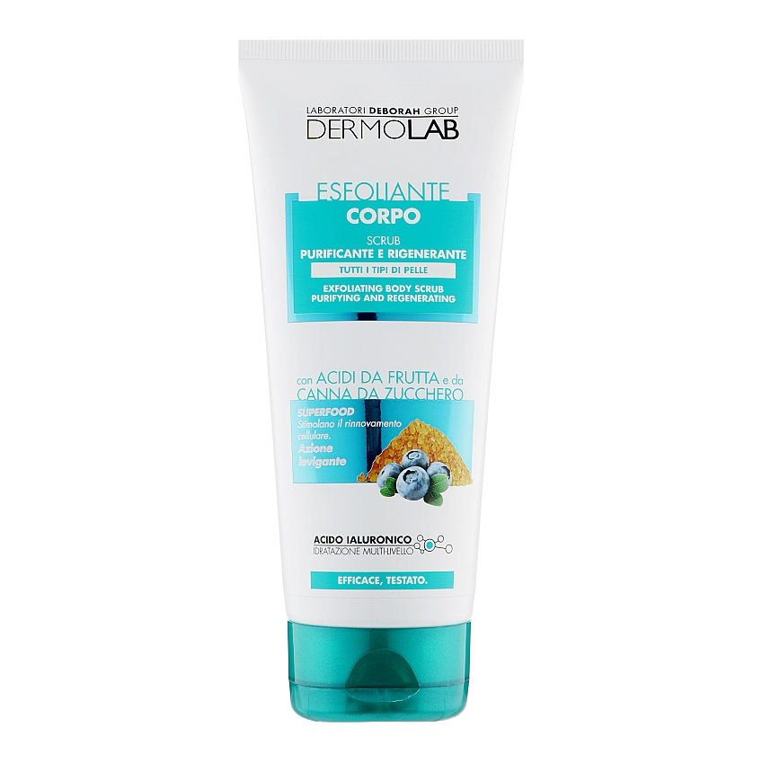 Скраб для тела с фруктовыми кислотами Deborah Milano Dermolab Body Scrub
