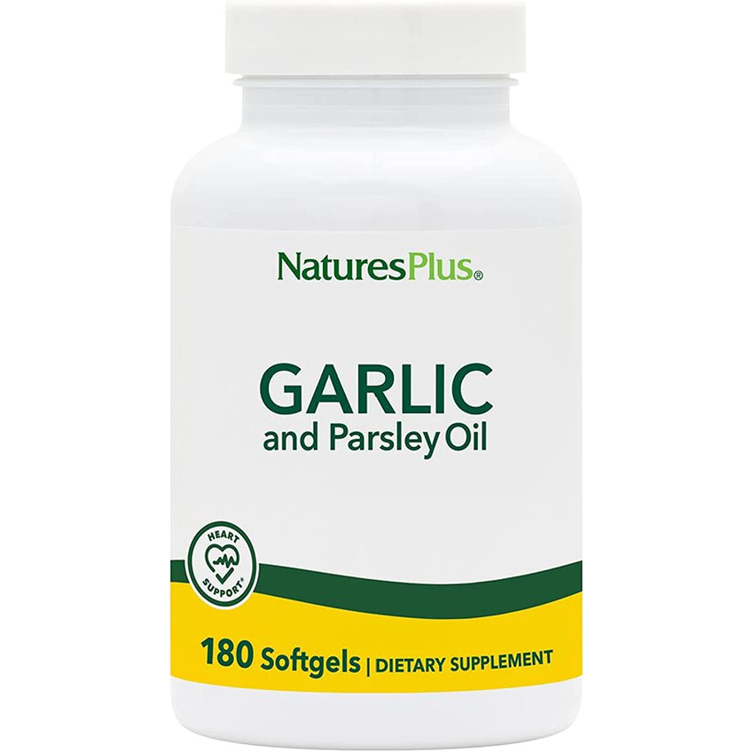 Масло чеснока и петрушки / Garlic and Parsley Oil, Nature's Plus, 180 капсул