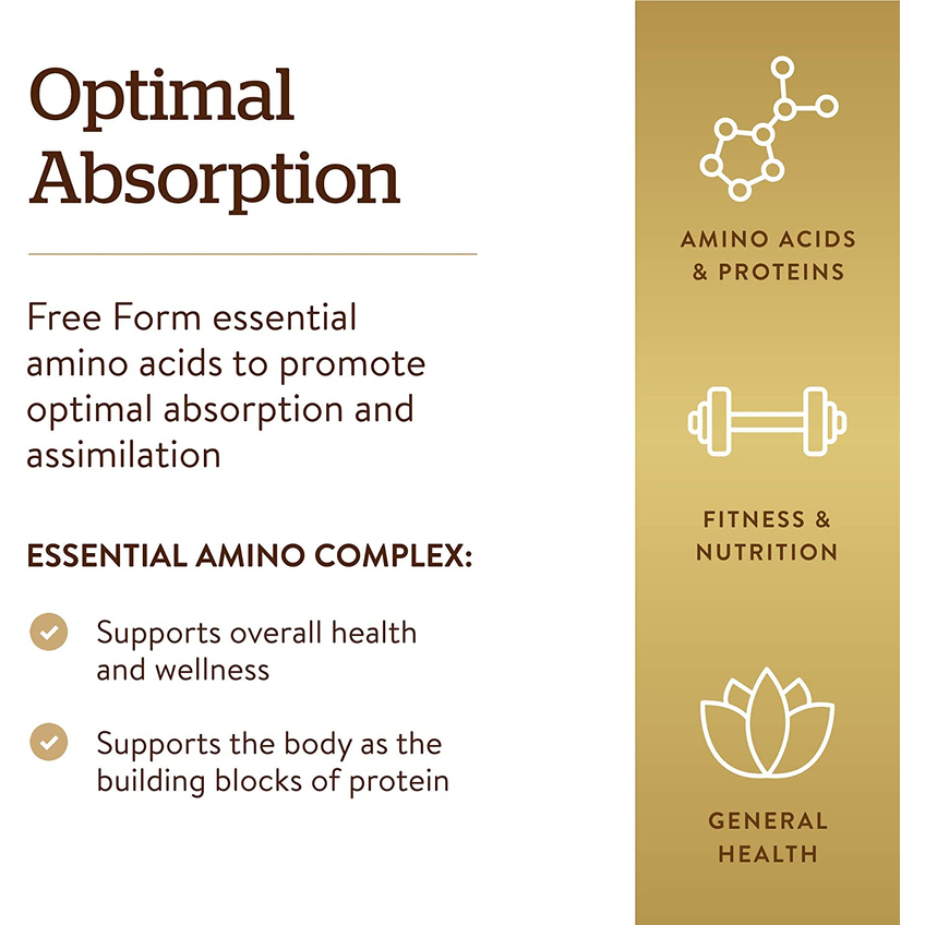 Комплекс незамінних амінокислот / Essential Amino Complex, Solgar, 60 вегетаріанських капсул