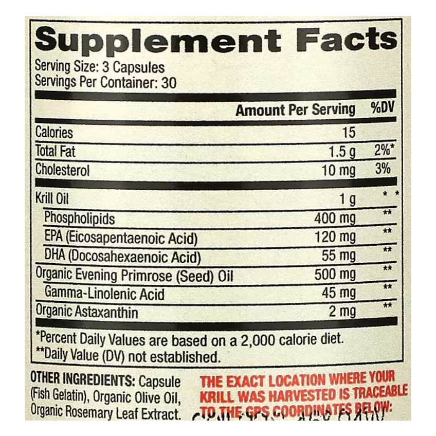 Масло антарктического криля для женщин / Antarctic Krill Oil for Women, Dr. Mercola, 90 капсул