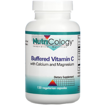 Буферизированный витамин С с кальцием и магнием / Buffered Vitamin C, Nutricology, 120 капсул