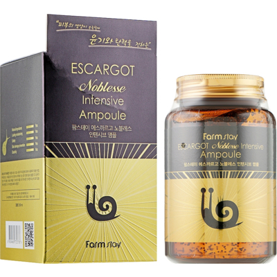 Ампульная сыворотка с муцином улитка FarmStay Escargot Noblesse Intensive Ampoule