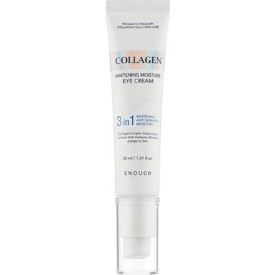 Осветляющий крем для век с коллагеном Enough Collagen 3 in 1 Whitening Moisture Eye Cream