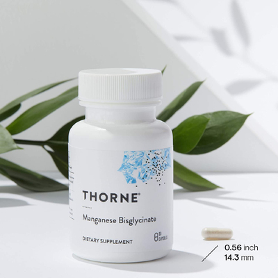 Бисглицинат марганца / Manganese Bisglycinate, Thorne Research, 15 мг, 60 капсул
