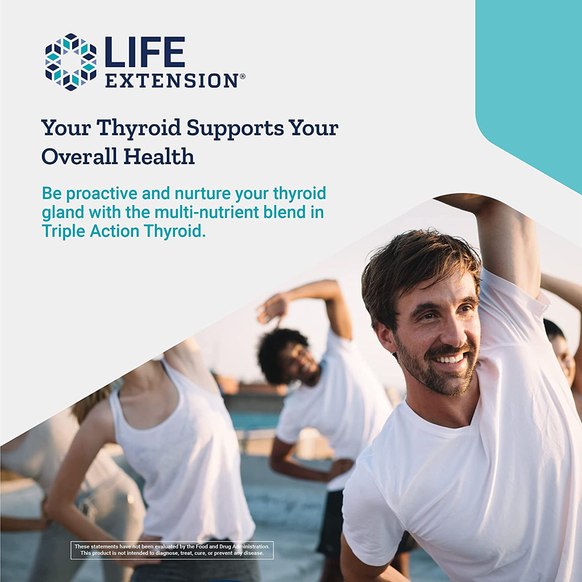 Комплекс для здоровья щитовидной железы тройного действия / Triple Action Thyroid, Life Extension, 60 капсул