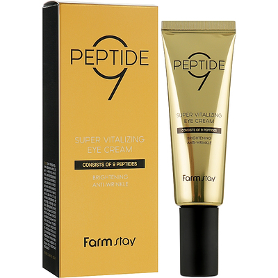 Антивозрастной крем для век с пептидами FarmStay Peptide 9 Super Vitalizing Eye Cream