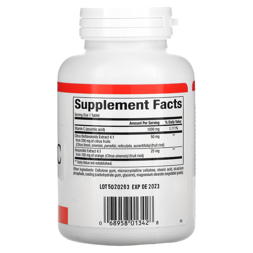Витамин C / Vitamin C, Natural Factors, 1000 мг, 180 таблеток
