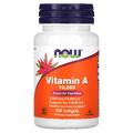 Вітамін А / Vitamin A, Now Foods, 3000 мкг (10000 МО), 100 гелевых капсул
