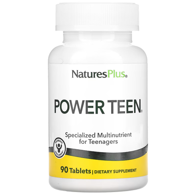 Витамины для подростков / Source of Life Power Teen, Nature's Plus, 90 таблеток