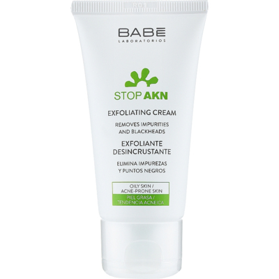 Очищуючий крем-скраб для жирної та проблемної шкіри Babe Laboratorios Exfoliating Cream