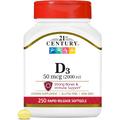 Вітамін D3 / Vitamin D3, 21st Century, 50 мкг (2000 МО)